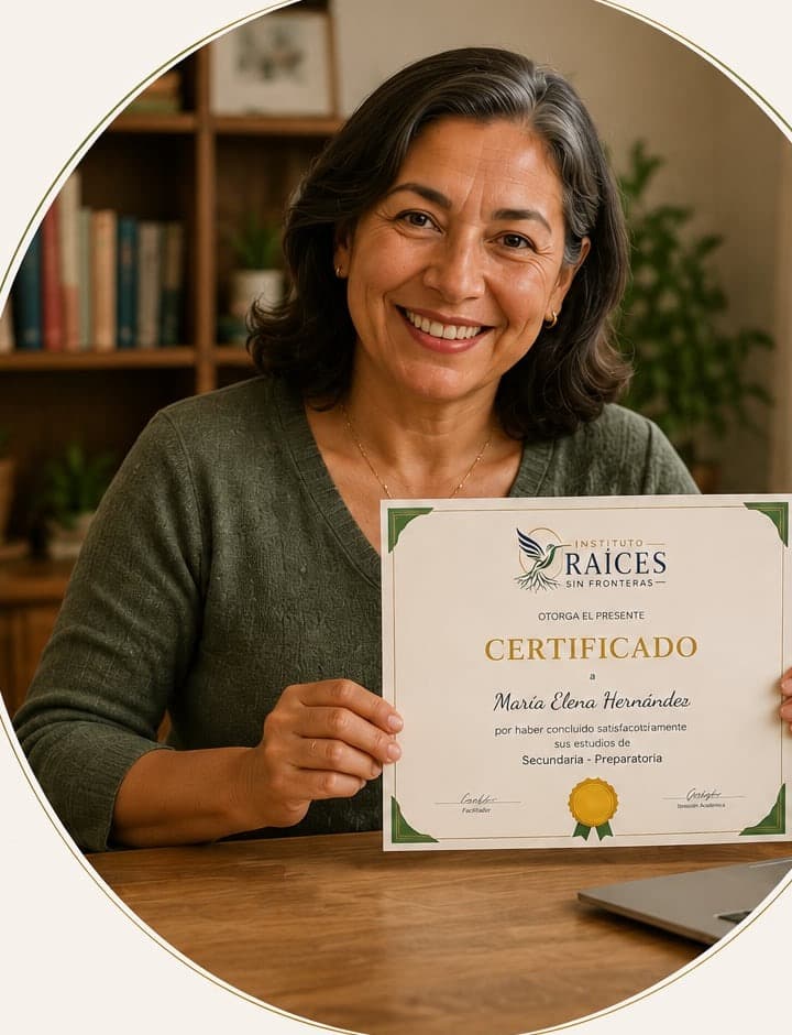 María Elena, egresada de Instituto Raíces